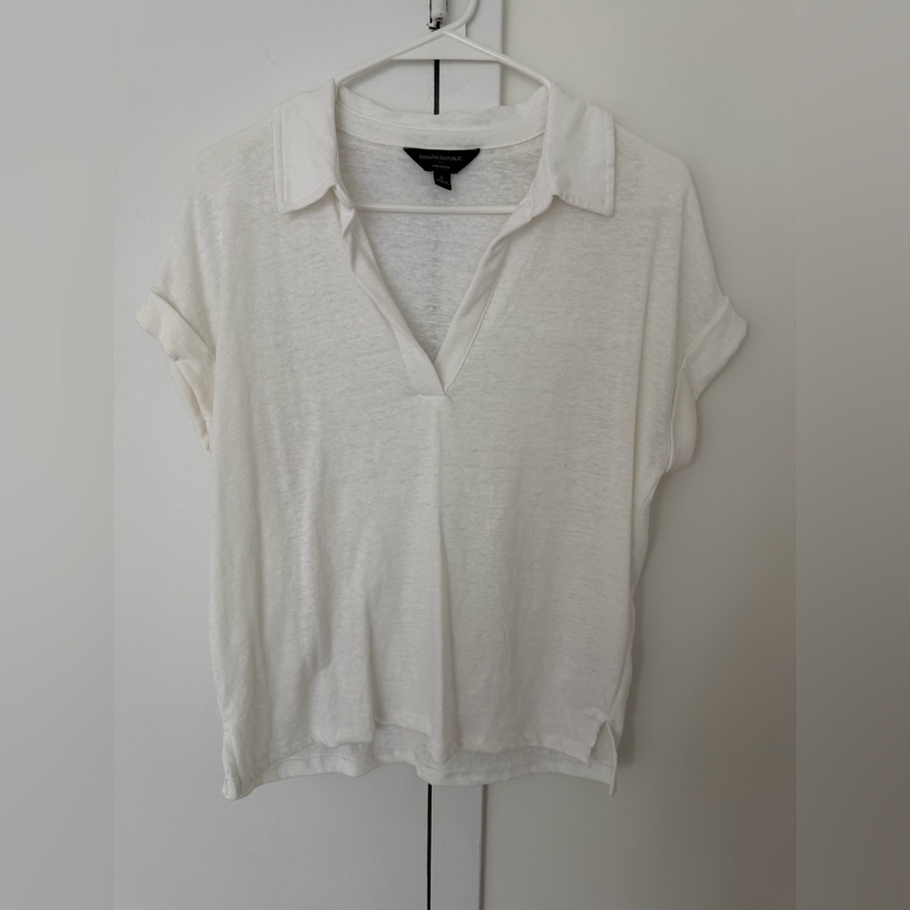 Banana Republic Linen-Blend Polo